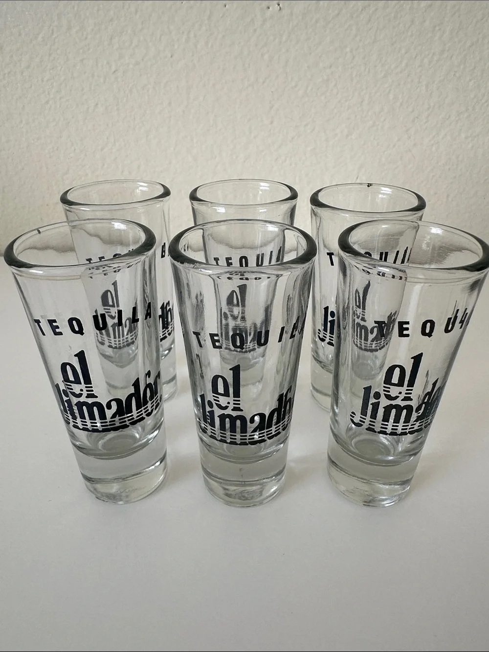 El Jimador Tequila Clear Heavy- Base Shot Glasses - Set of 6